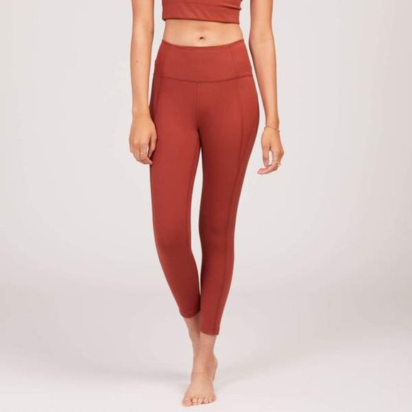 Girlfriend Collective High-Rise 3/4 Leggings (Sedona) - Picture 3 of 10